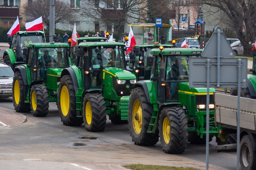 "Potrzebujemy konkretnych rozwiązań". Rolnicy protestowali na ulicach Elbląga zdjęcie nr 301588