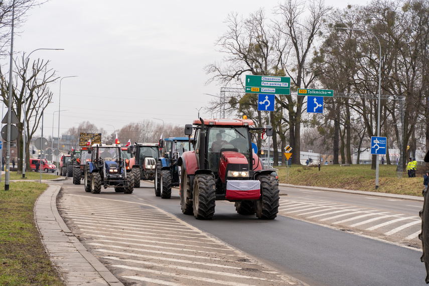 "Potrzebujemy konkretnych rozwiązań". Rolnicy protestowali na ulicach Elbląga zdjęcie nr 301558