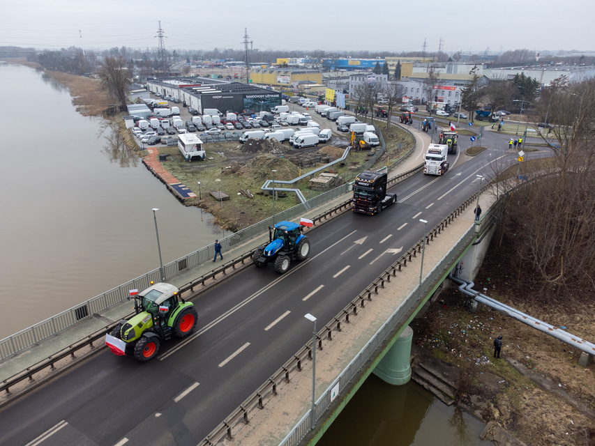 Elbląg Potrzebujemy konkretnych rozwiązań. Rolnicy protestowali na ulicach Elbląga