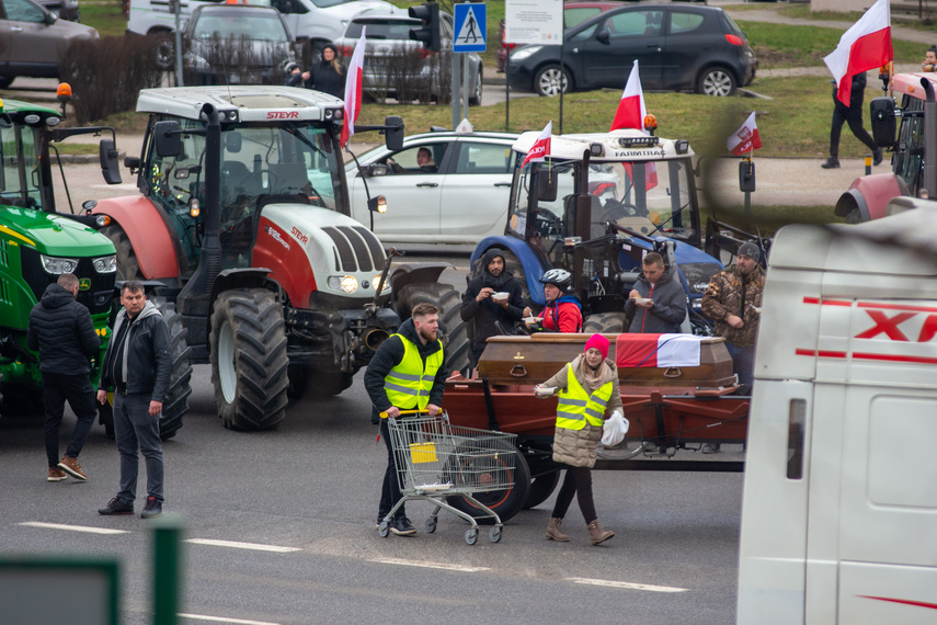 "Potrzebujemy konkretnych rozwiązań". Rolnicy protestowali na ulicach Elbląga zdjęcie nr 301605