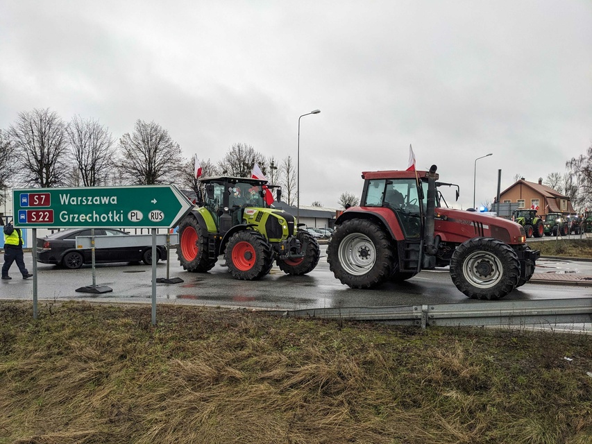 Rolnicza blokada na obwodnicy zdjęcie nr 302423