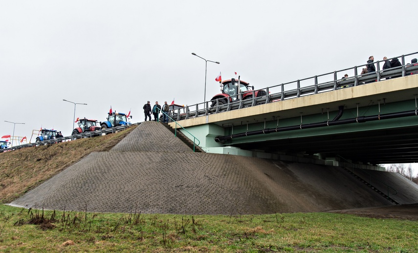 Protest rolników w Elblągu. "Sprowadzanie towarów z Ukrainy nas rujnuje" zdjęcie nr 302443