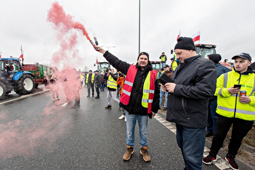 Protest rolników w Elblągu. "Sprowadzanie towarów z Ukrainy nas rujnuje" zdjęcie nr 302491