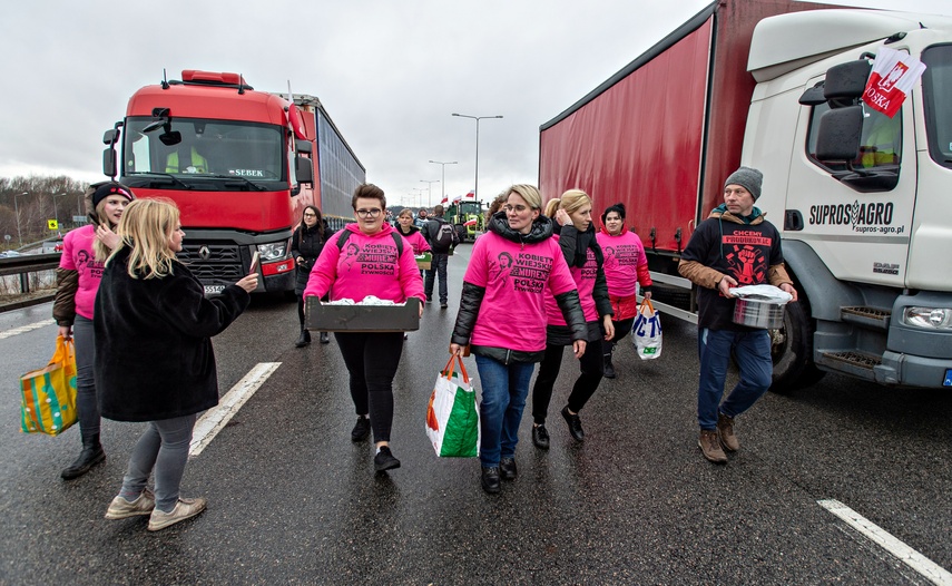 Protest rolników w Elblągu. "Sprowadzanie towarów z Ukrainy nas rujnuje" zdjęcie nr 302476