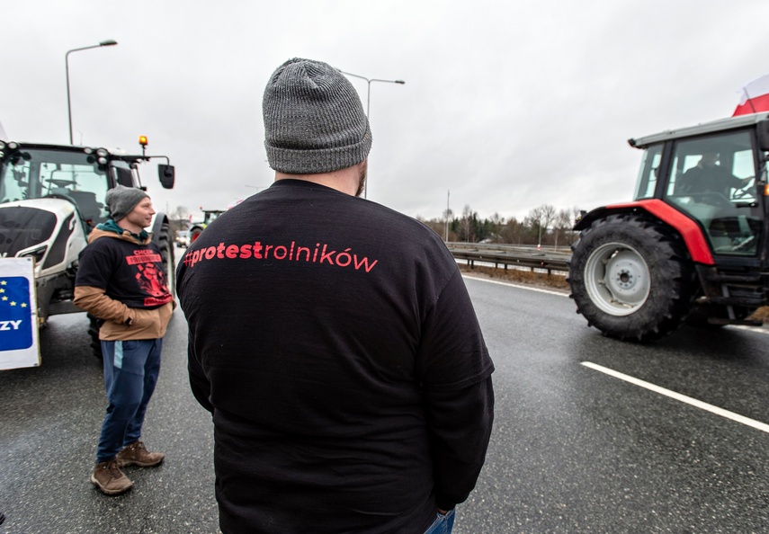 Protest rolników w Elblągu. "Sprowadzanie towarów z Ukrainy nas rujnuje" zdjęcie nr 302446