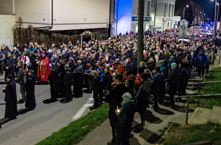 Wierni przeszli przez Elbląg w Drodze Krzyżowej zdjęcie nr 304285