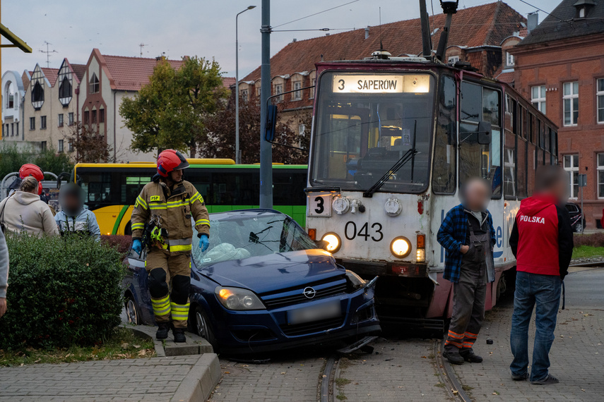 Elbląg Zderzył się z tramwajem