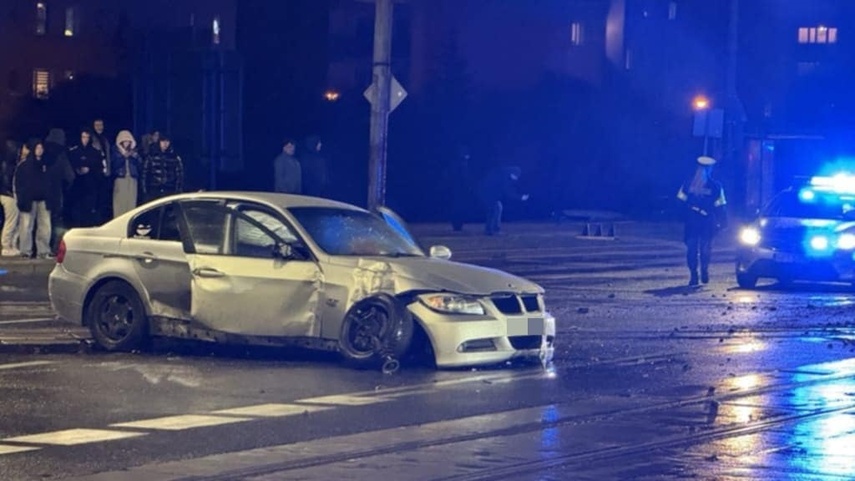 Elbląg Tak się kończy szybka jazda po mieście