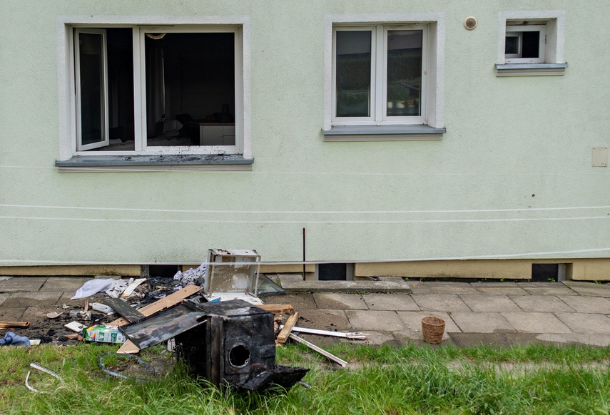 Pożar w mieszkaniu na Okrzei zdjęcie nr 332315
