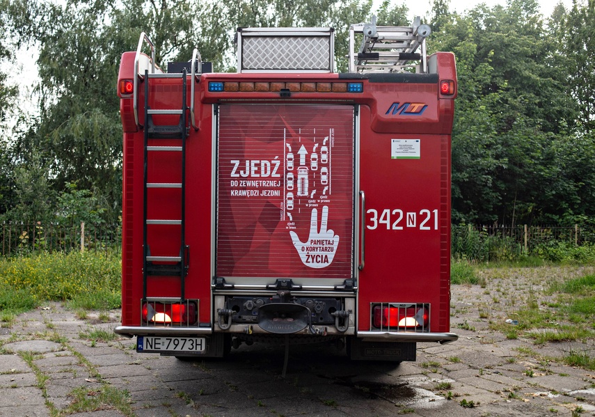 Pożar w budynku byłego dworca zdjęcie nr 332470