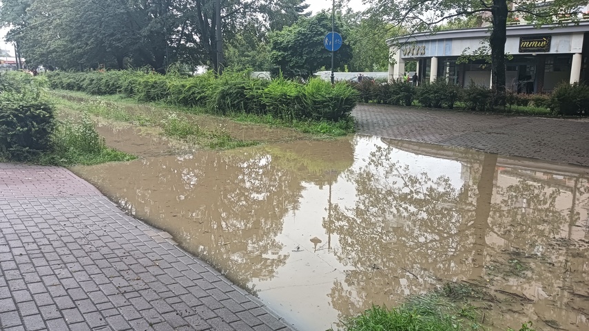 Kumiela też wylała, zalana ul. Związku Jaszczurczego zdjęcie nr 334509
