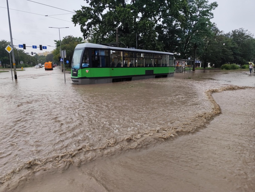 Kumiela też wylała, zalana ul. Związku Jaszczurczego zdjęcie nr 334503