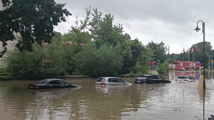 Kumiela też wylała, zalana ul. Związku Jaszczurczego zdjęcie nr 334515