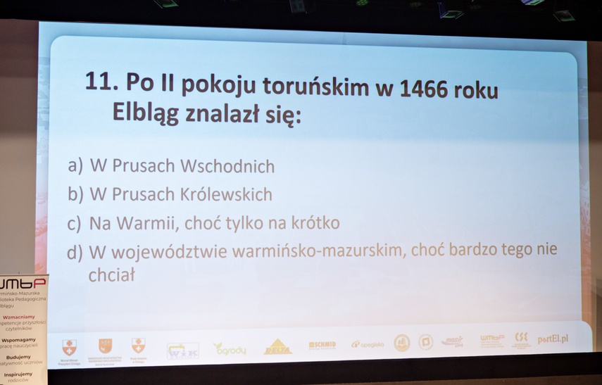 Krzysztof Jaworski wygrywa VII Test Wiedzy o Elblągu zdjęcie nr 339768