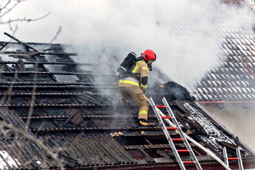 Pożar w Wikrowie zdjęcie nr 341247
