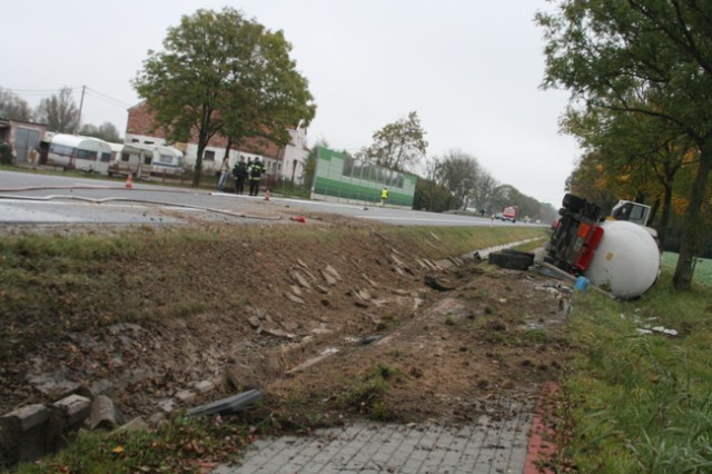 Elbląg Wyciek gazu na siódemce