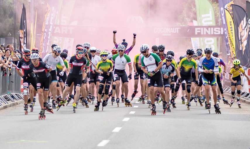 Ścigali się na szosie i rolkach. Road Race w Elblągu zdjęcie nr 351573