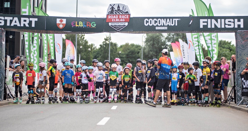 Ścigali się na szosie i rolkach. Road Race w Elblągu zdjęcie nr 351591