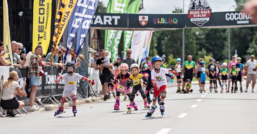Ścigali się na szosie i rolkach. Road Race w Elblągu zdjęcie nr 351586