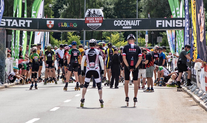 Ścigali się na szosie i rolkach. Road Race w Elblągu zdjęcie nr 351567