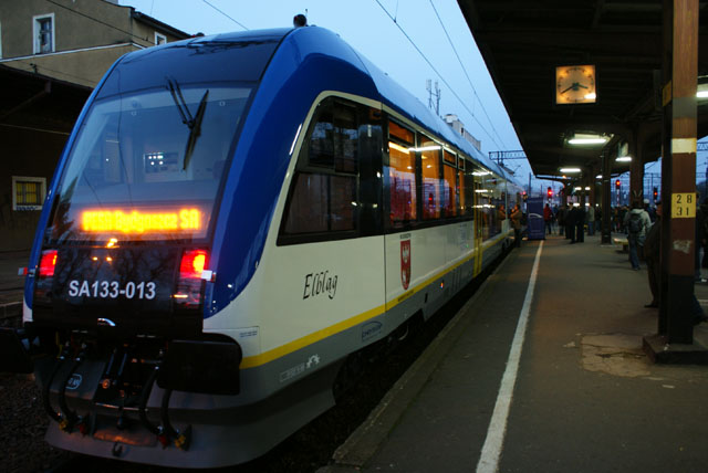 Elbląg Elbląg mknie po torach