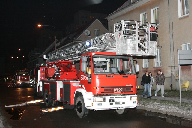 Elbląg Pożar przy ulicy Orzeszkowej