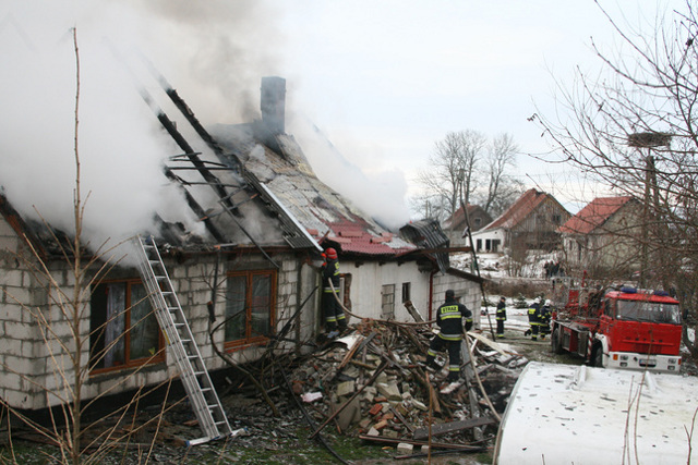Elbląg Pożar w Kępkach