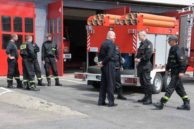 Elbląg Wyjazd strażaków na tereny zalane wodą