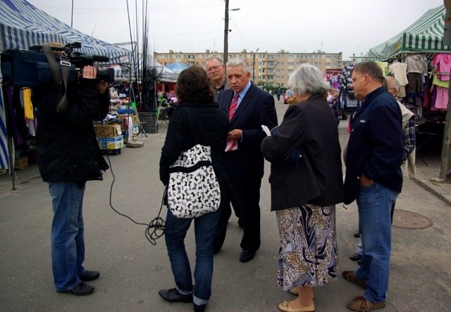 Elbląg Andrzej Lepper w Elblągu