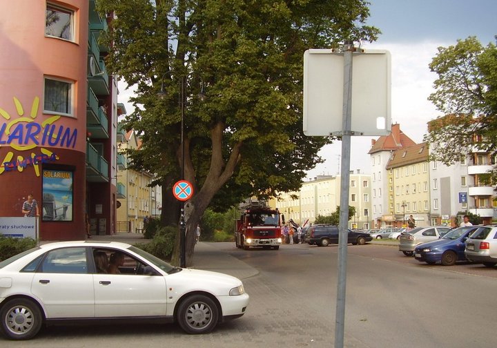 Akcja strażaków przy Bałuckiego zdjęcie nr 37498