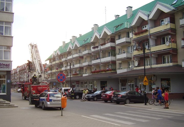 Elbląg Akcja strażaków przy Bałuckiego