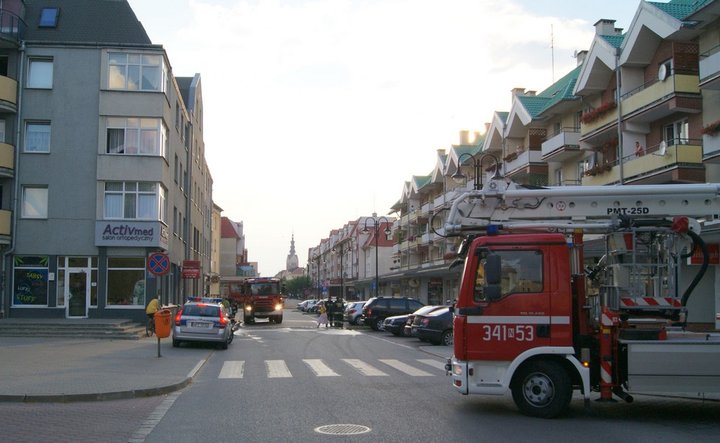 Akcja strażaków przy Bałuckiego zdjęcie nr 37505