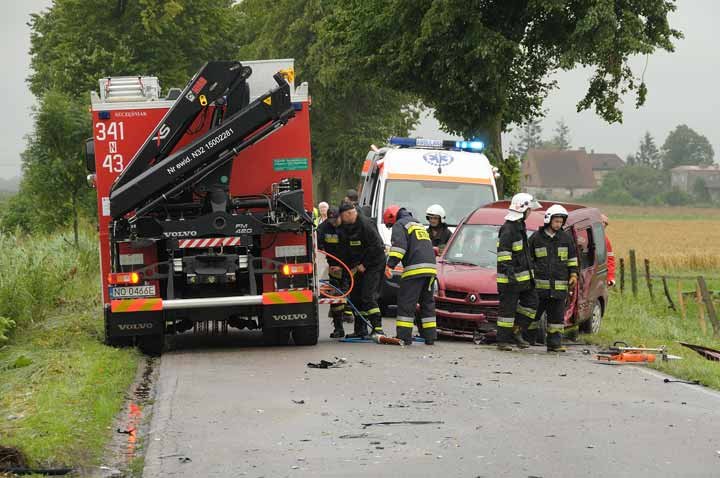 Wypadek między Jegłownikiem a Gronowem zdjęcie nr 37795