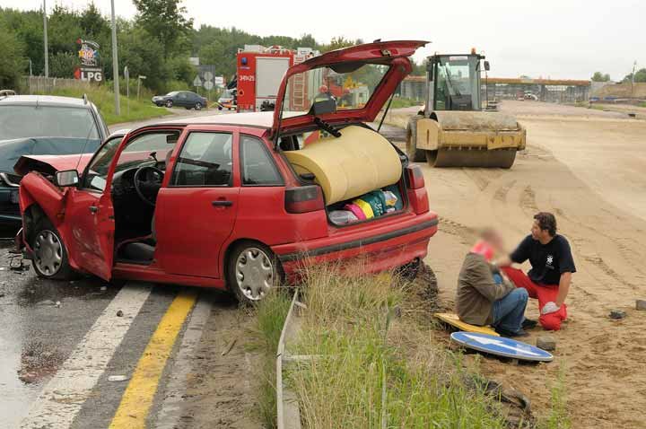 Wypadek na "siódemce" zdjęcie nr 38004