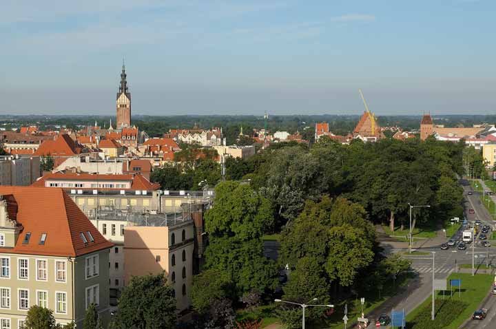 Elbląg z wieży ratuszowej zdjęcie nr 38599