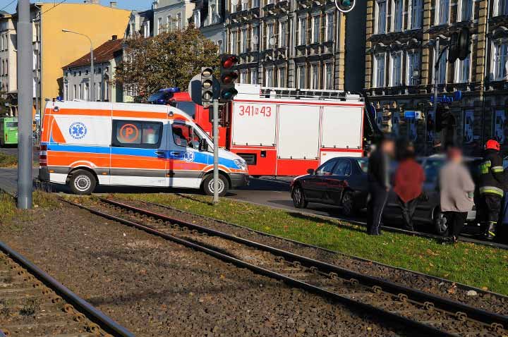 Elbląg Karambol na Grunwaldzkiej