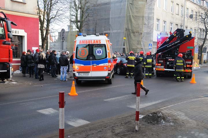 Elbląg Groźna kolizja na Mickiewicza