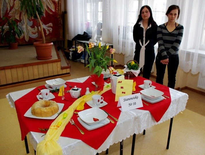 Elbląg Stoły wielkanocne w gastronomiku