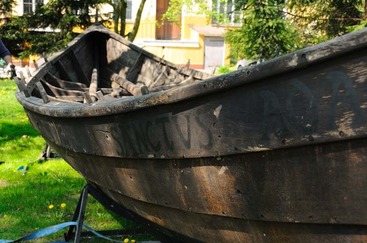 Replika łodzi Św. Wojciecha w elbląskim muzeum zdjęcie nr 43834
