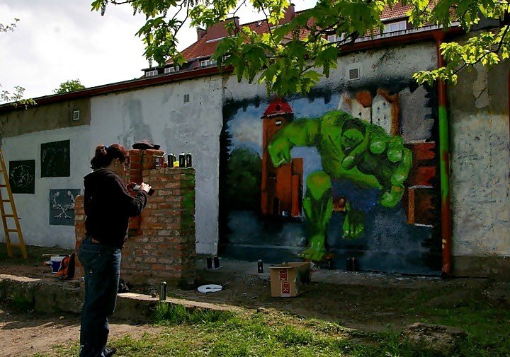 Street Art rozpoczęty zdjęcie nr 44100