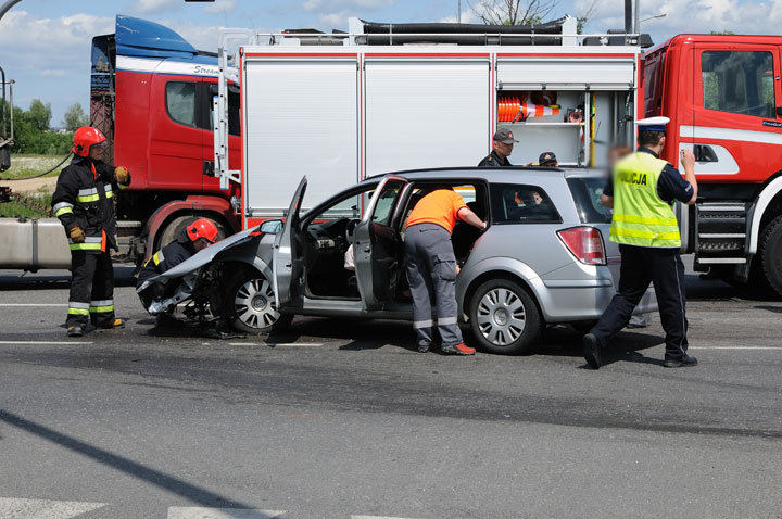 Elbląg Wypadek na skrzyżowaniu Żuławskiej z obwodnicą