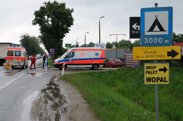 Elbląg Wypadek na Pasłęckiej