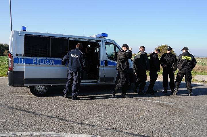 Elbląg Wypadek autokaru na obwodnicy - ćwiczenia
