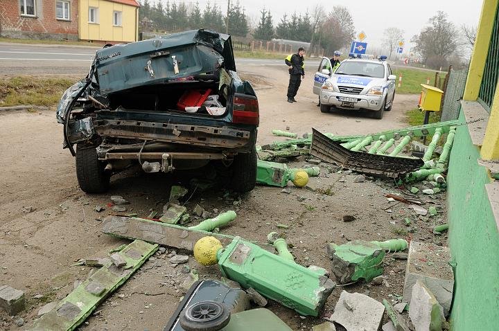 Elbląg Pijany uderzył w sklep