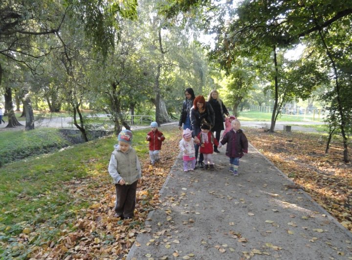 Jesienny spacer w parku