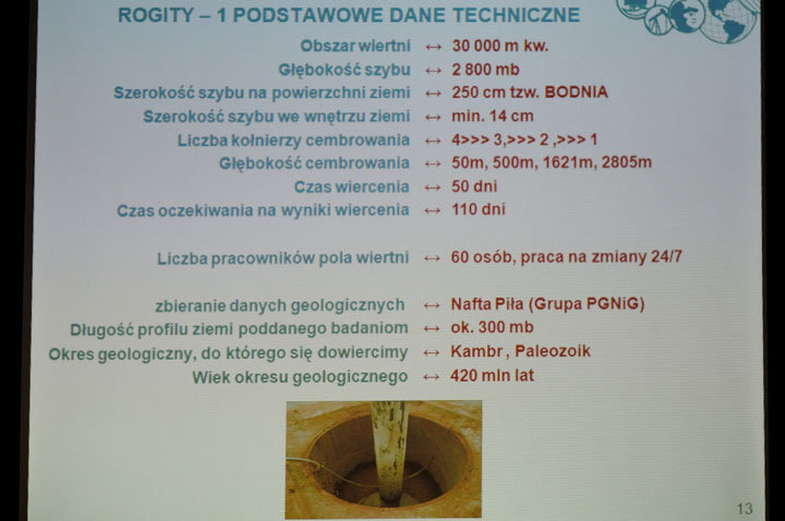 Odwiert poszukiwawczy złóż gazu z łupków w Rogitach zdjęcie nr 51370