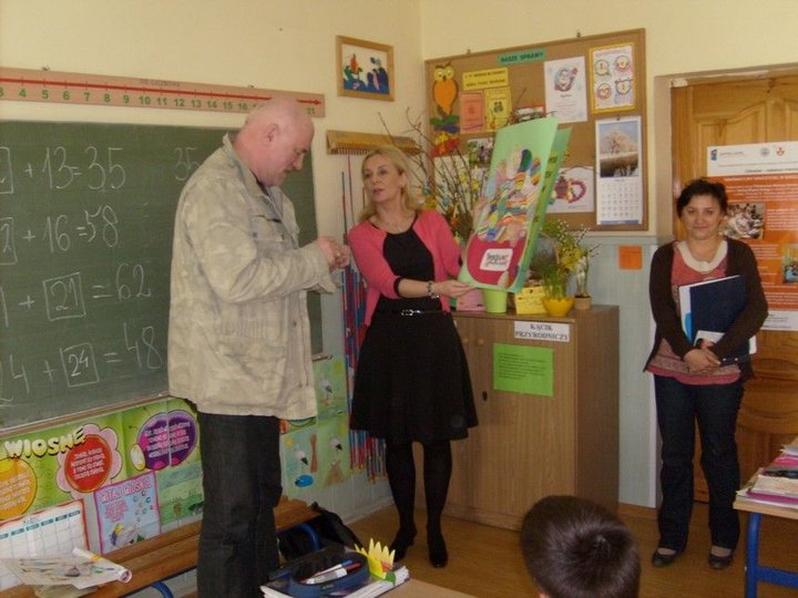 Elbląg Ryszard Rynkowski odwiedził SP 12