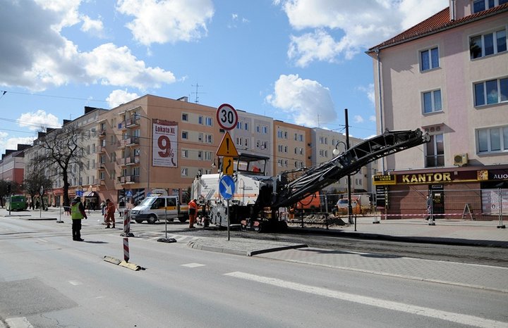 Elbląg Roboty drogowe ruszyły