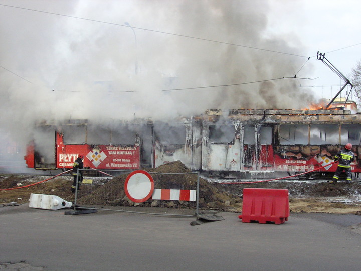 Pożar tramwaju zdjęcie nr 55421