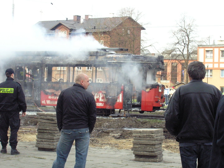 Pożar tramwaju zdjęcie nr 55432